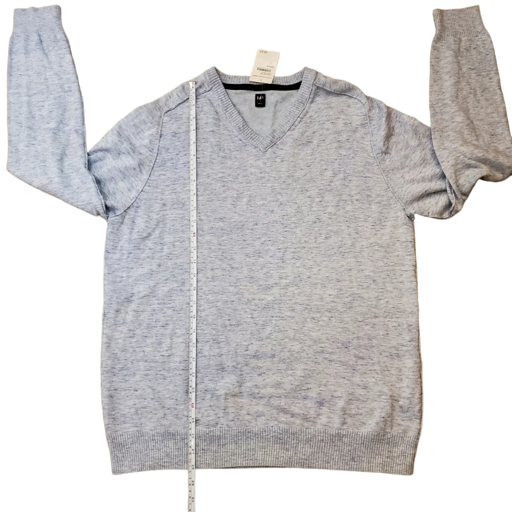 14th & Union Sweater Light Blue‎ V Neck Size L New Men's